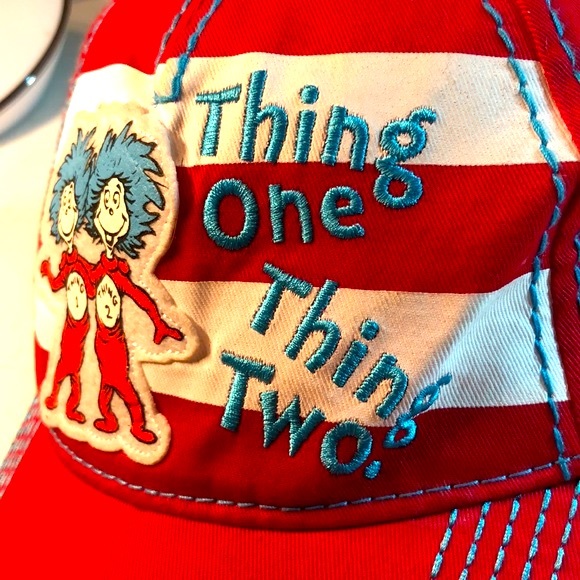 Universal Studios Thing One Thing Two Baseball Cap - Picture 2 of 12